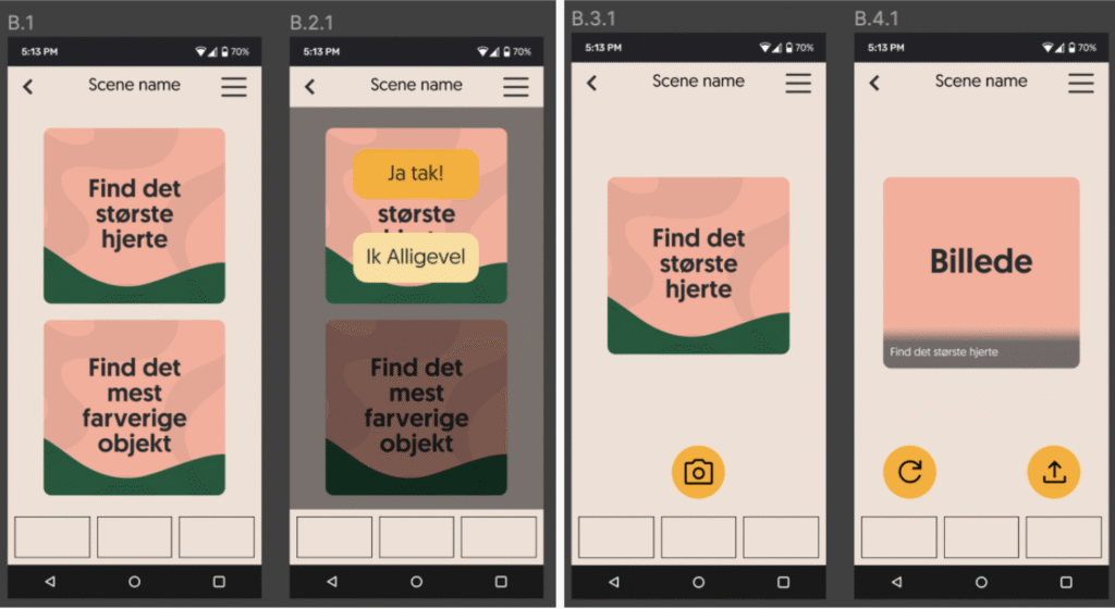 UI mockups in figma